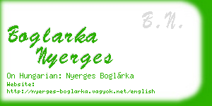 boglarka nyerges business card